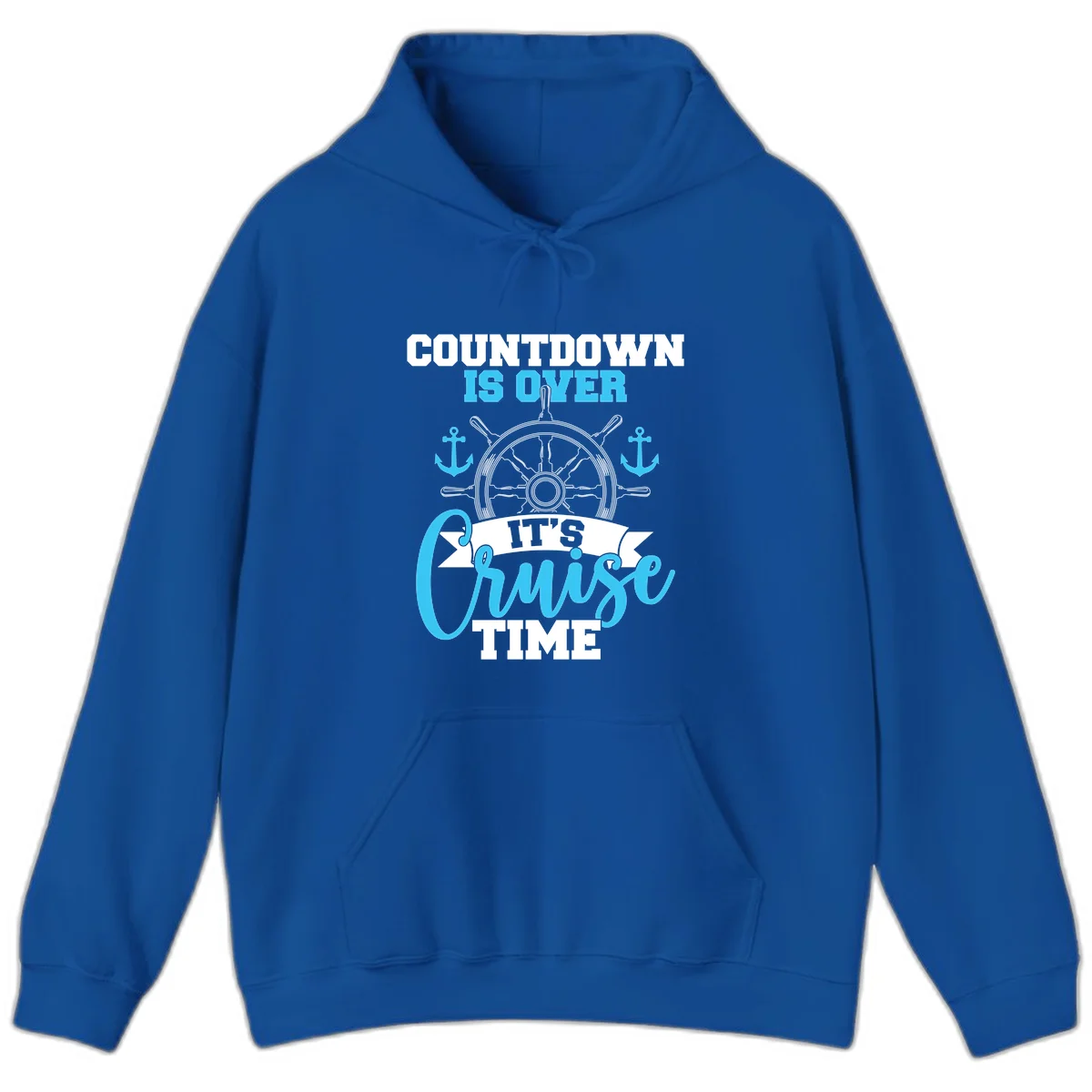 Countdown Is Over Cruise Time Hoodie in Royal