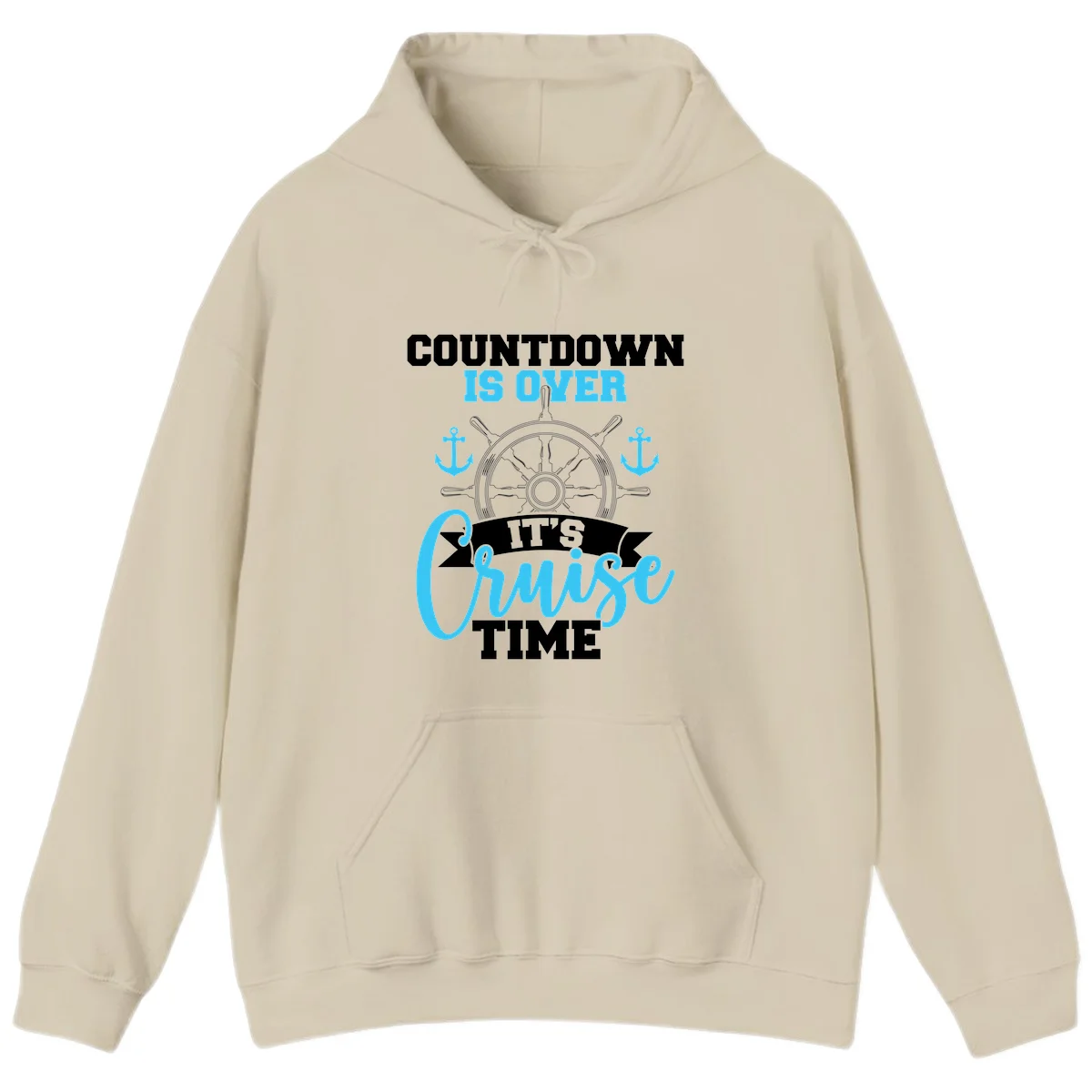 Countdown Is Over Cruise Time Hoodie in Sand