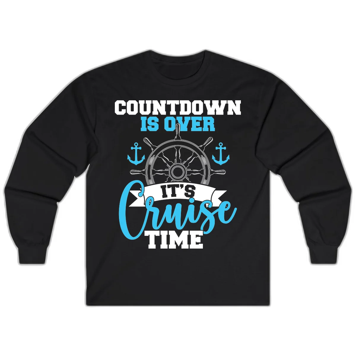 Countdown Is Over Cruise Time Long Sleeve in Black