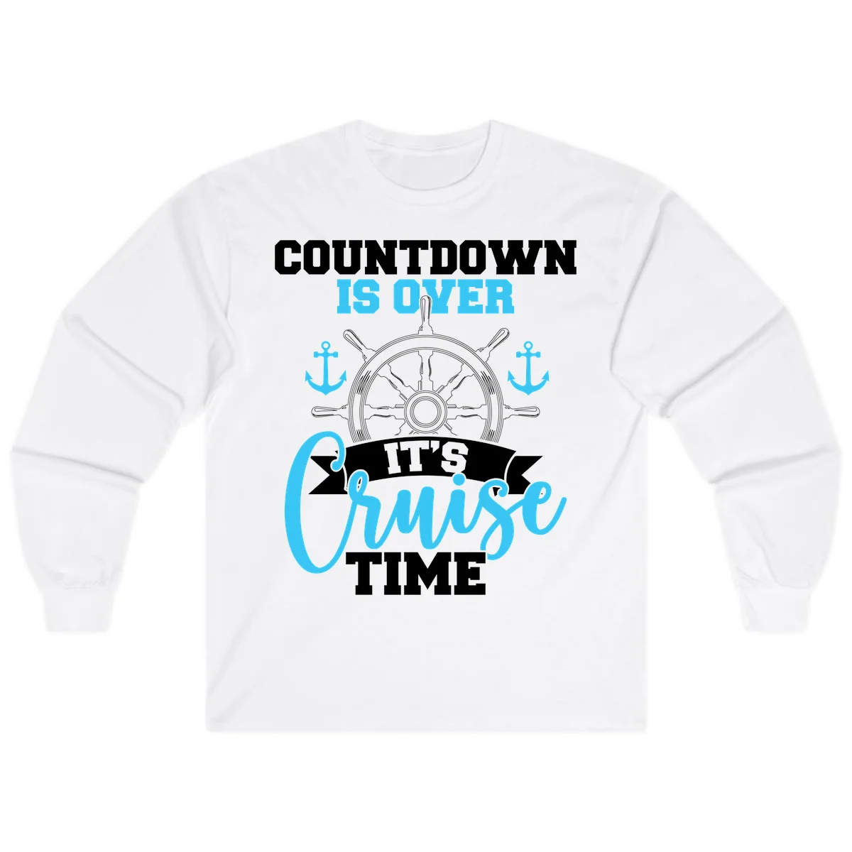 Countdown Is Over Cruise Time Long Sleeve in White