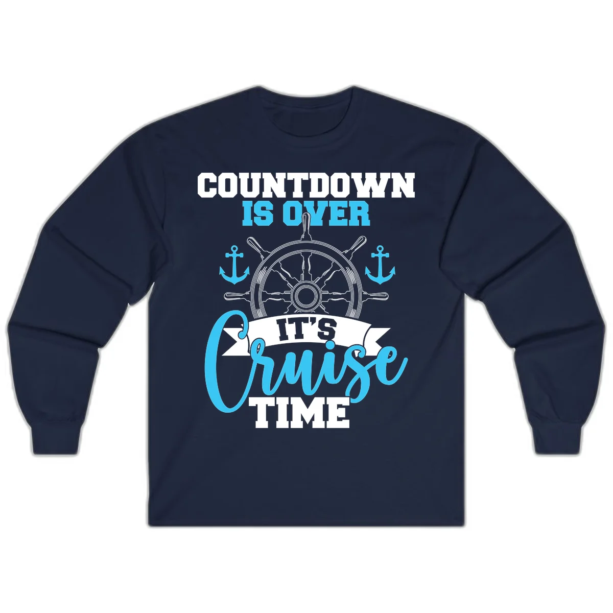 Countdown Is Over Cruise Time Long Sleeve in Navy