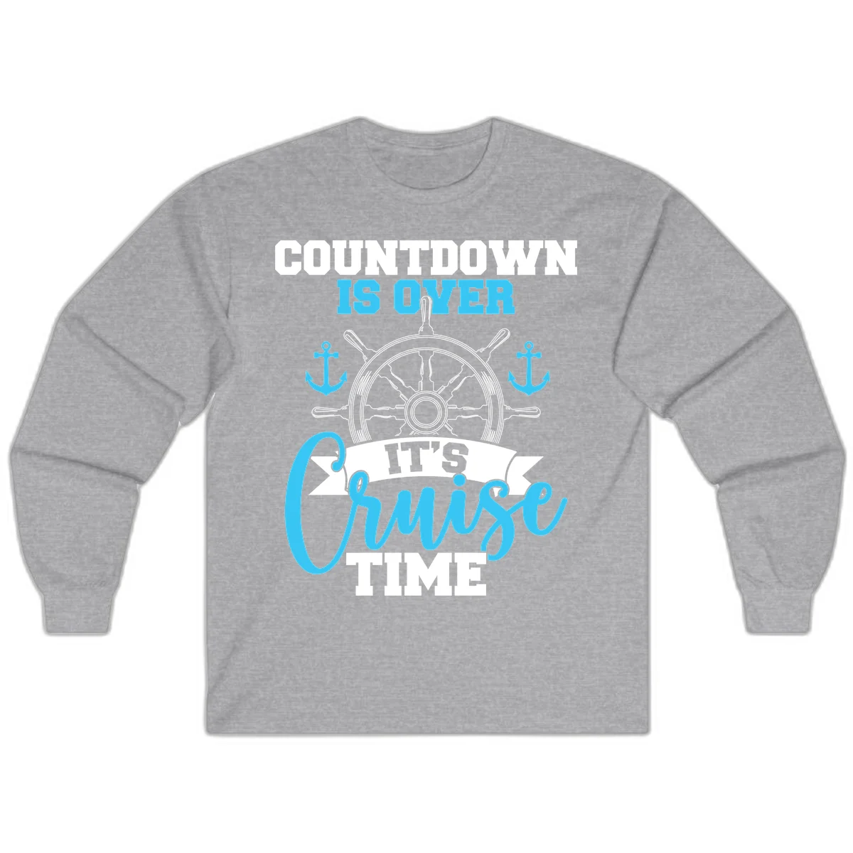 Countdown Is Over Cruise Time Long Sleeve in Sport Grey
