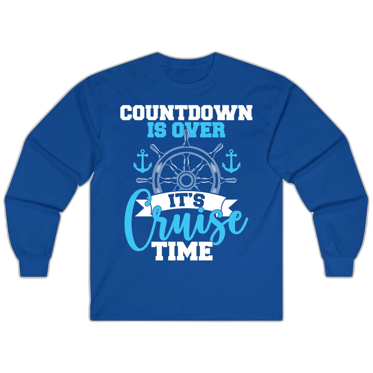 Countdown Is Over Cruise Time Long Sleeve in Royal