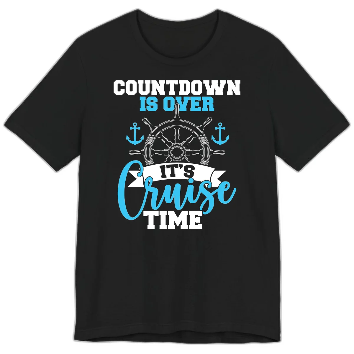 Countdown Is Over Cruise Time Premium T-Shirt in Black