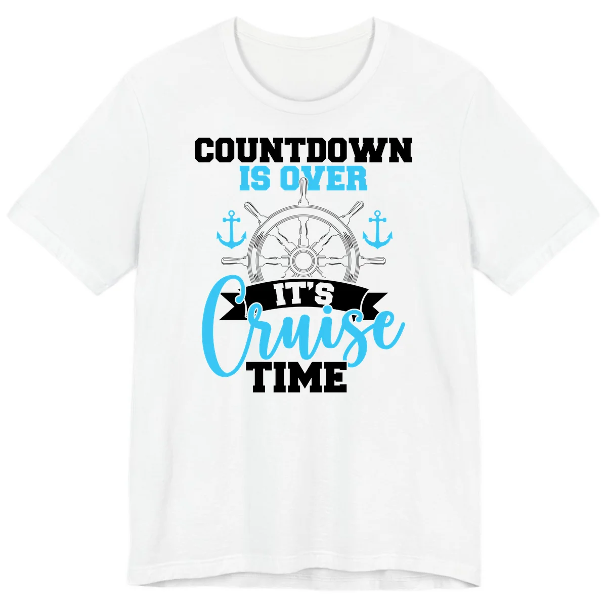 Countdown Is Over Cruise Time Premium T-Shirt in White