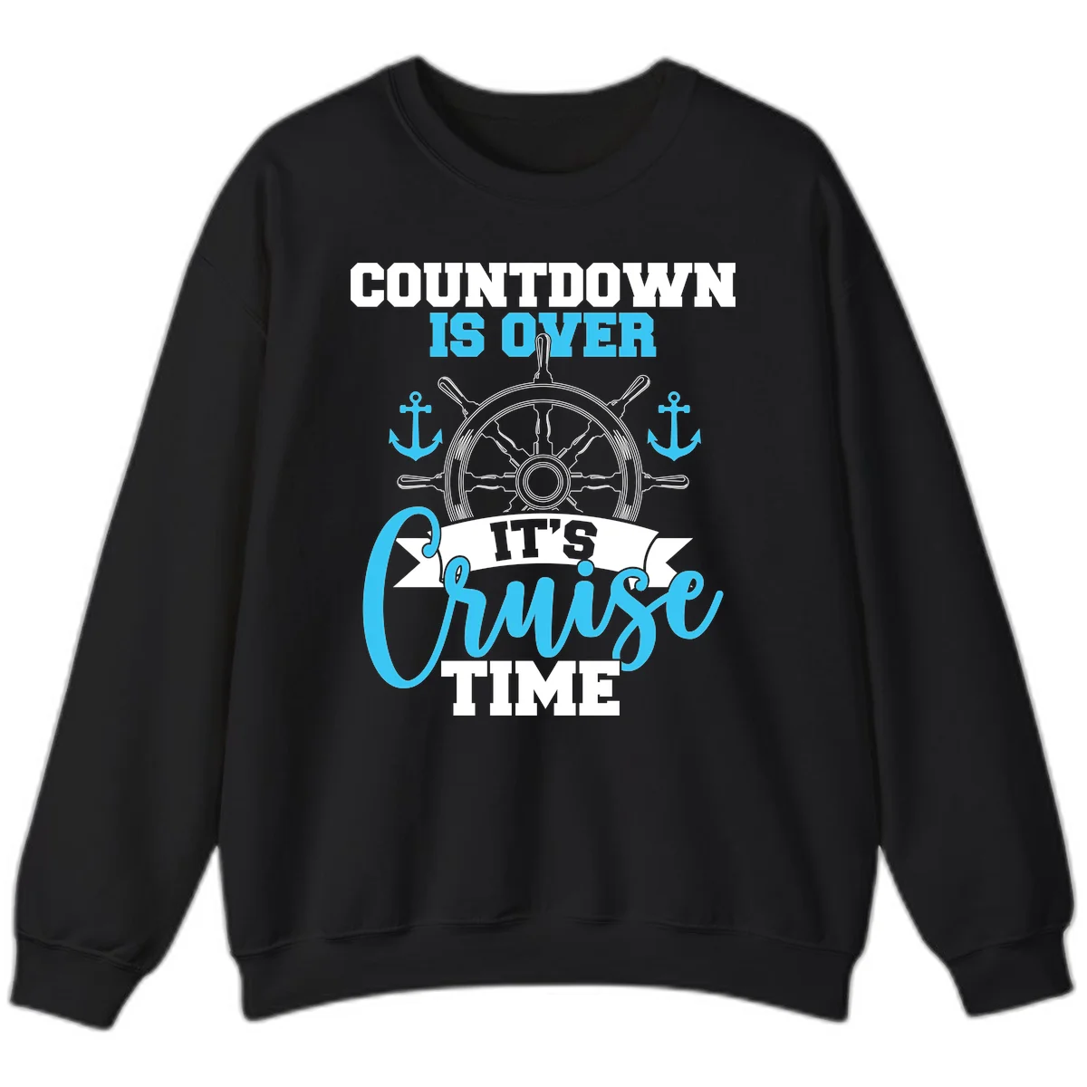 Countdown Is Over Cruise Time Sweatshirt in Black