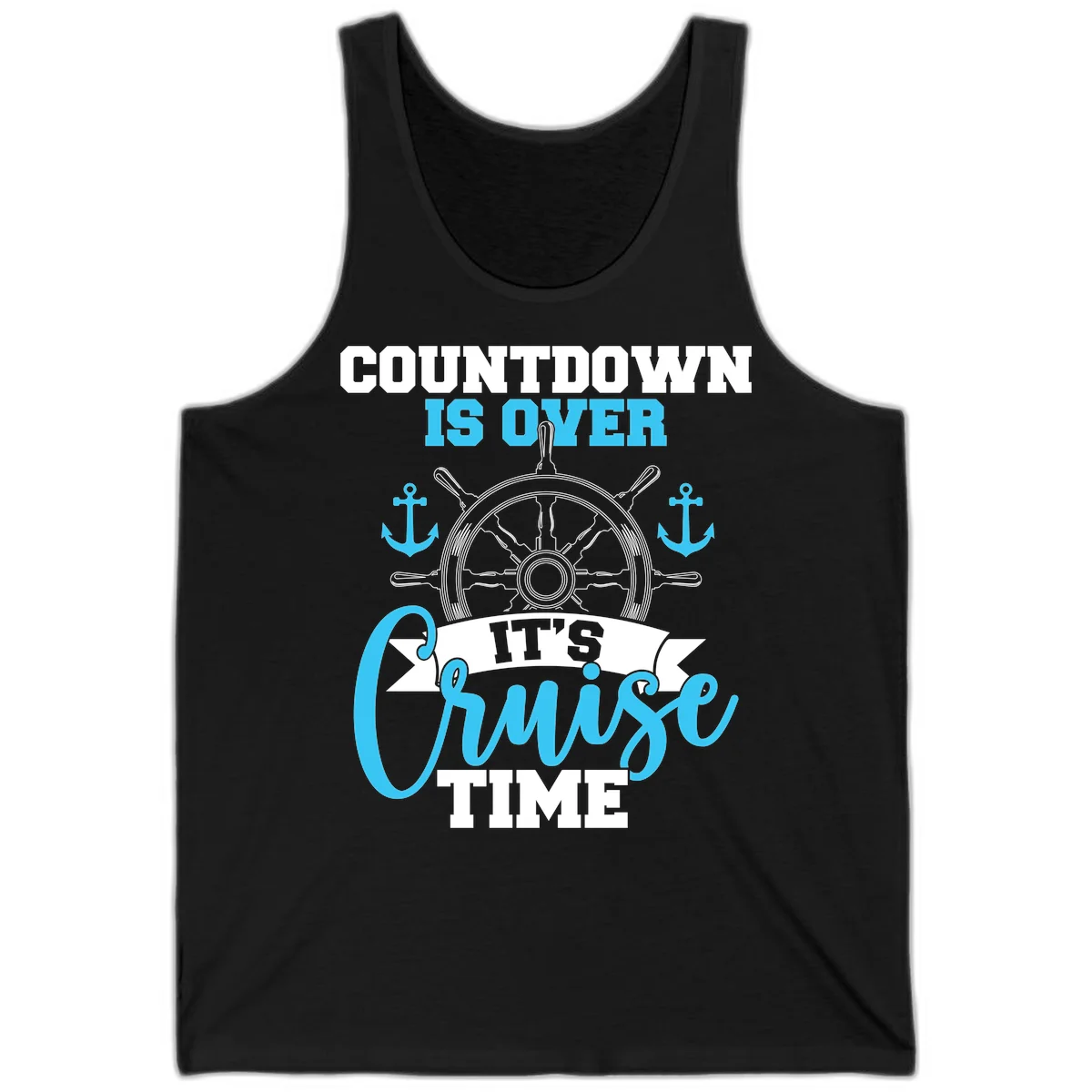 Countdown Is Over Cruise Time Tank Top in Black