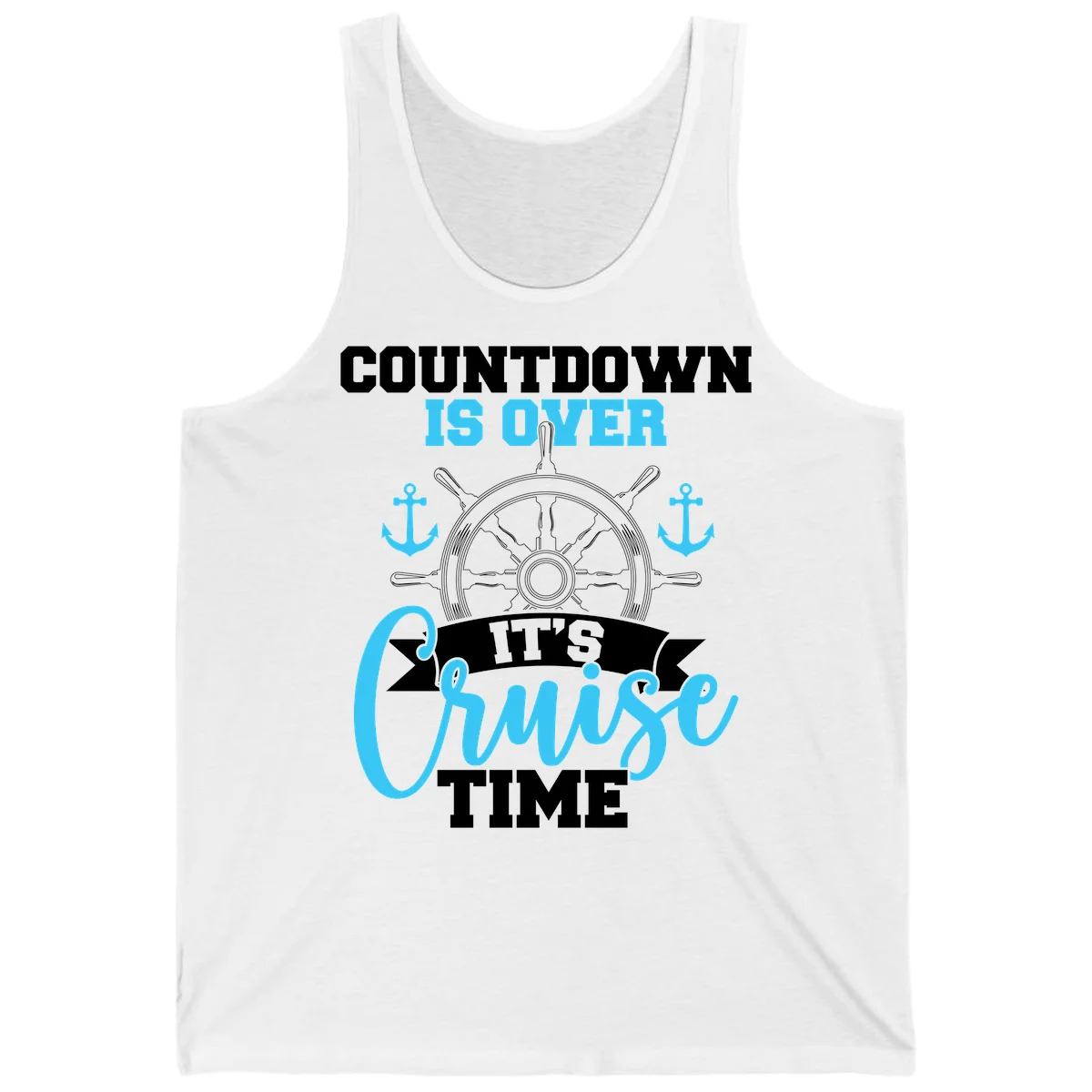 Countdown Is Over Cruise Time Tank Top in White