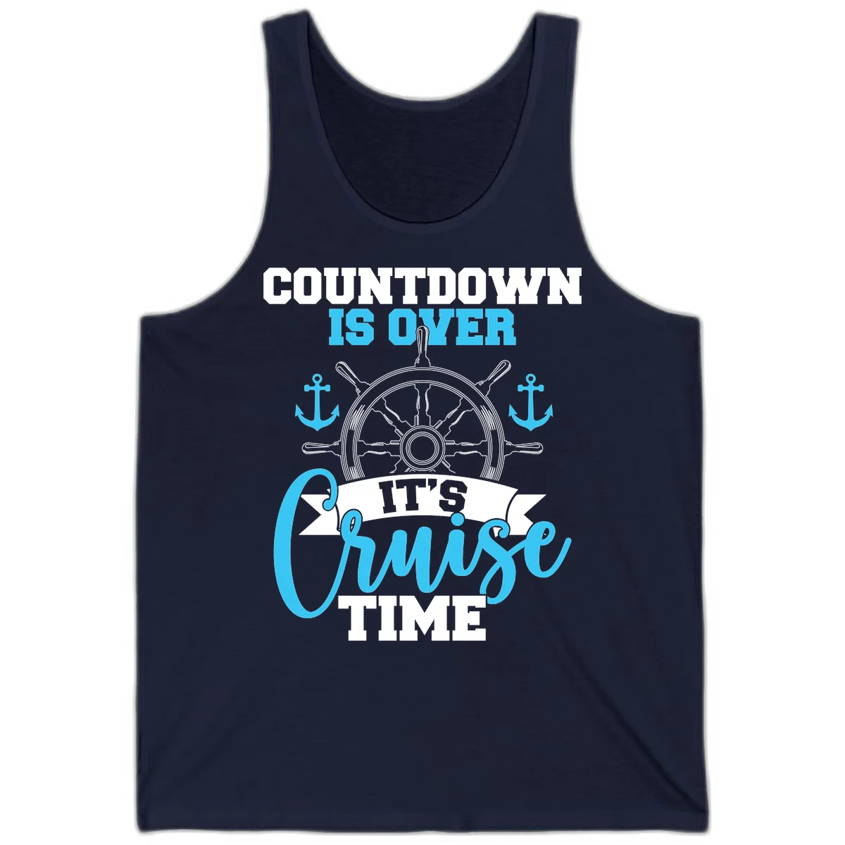 Countdown Is Over Cruise Time Tank Top in Navy