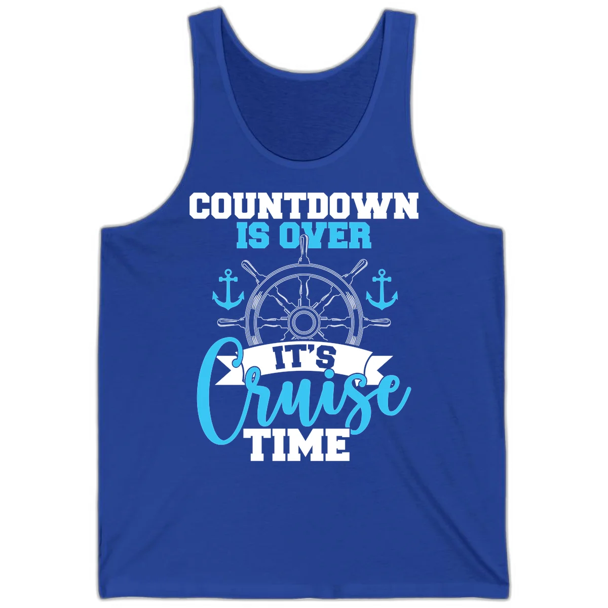 Countdown Is Over Cruise Time Tank Top in True Royal