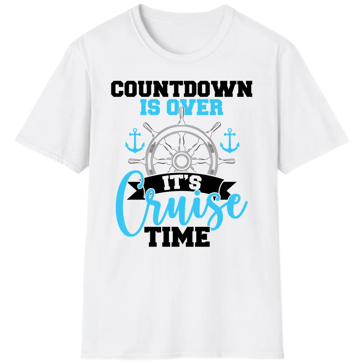 Countdown Is Over Cruise Time T-Shirt in White