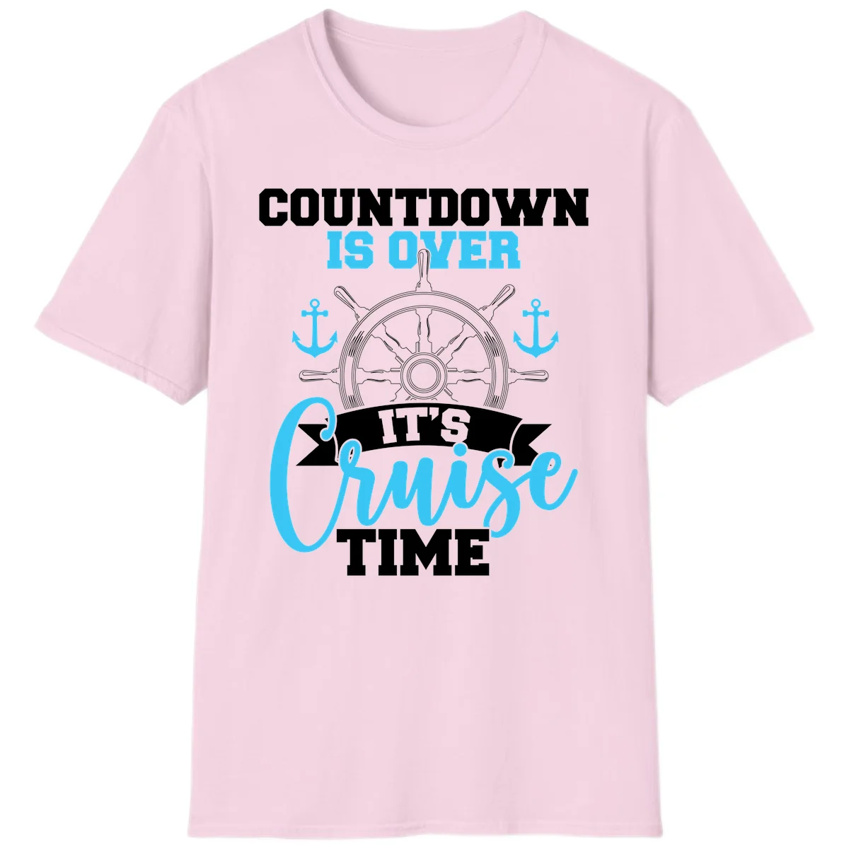 Countdown Is Over Cruise Time T-Shirt in Light Pink