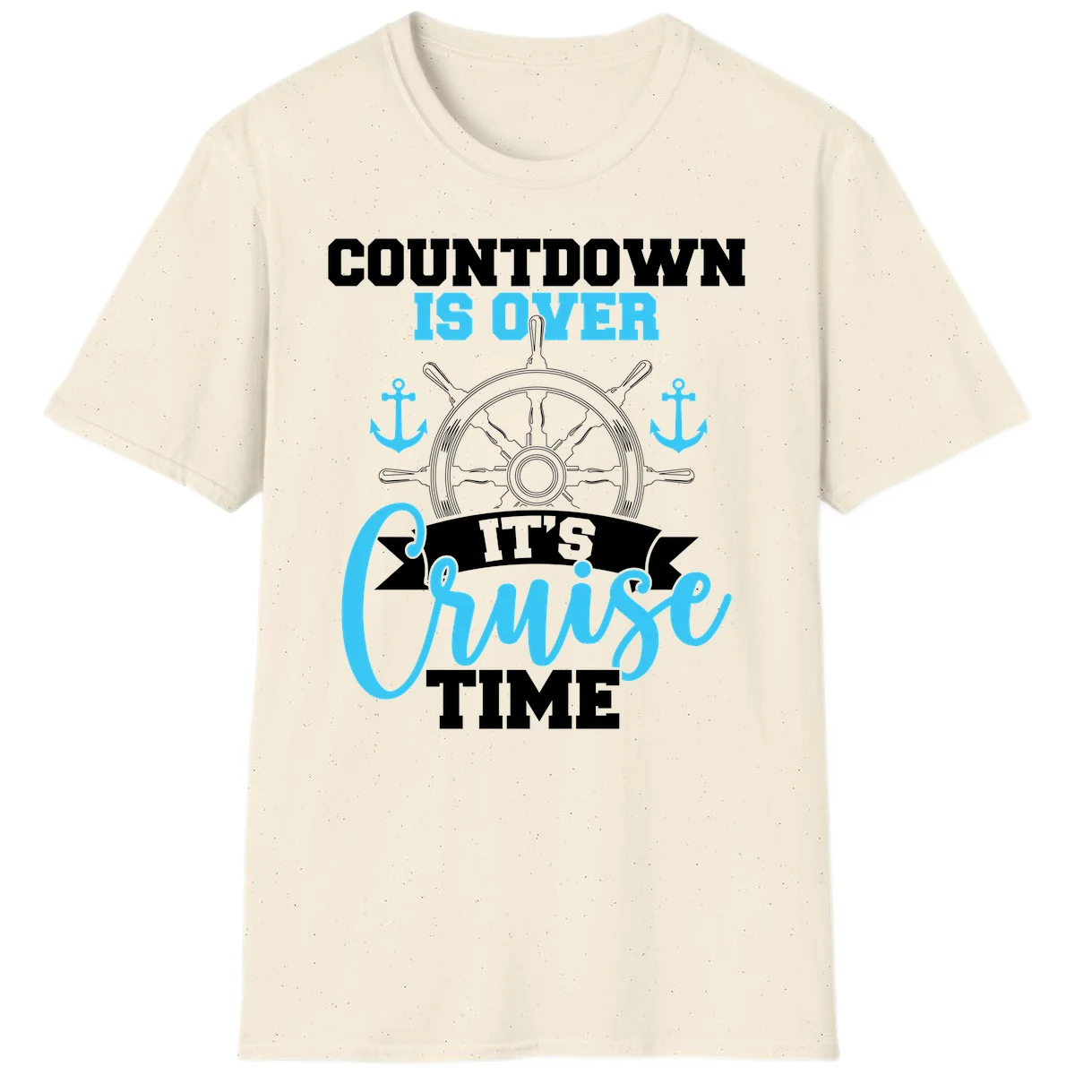Countdown Is Over Cruise Time T-Shirt in Natural