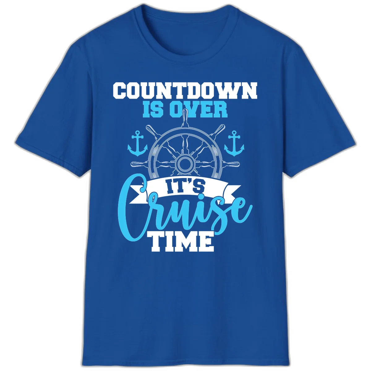 Countdown Is Over Cruise Time T-Shirt in Royal