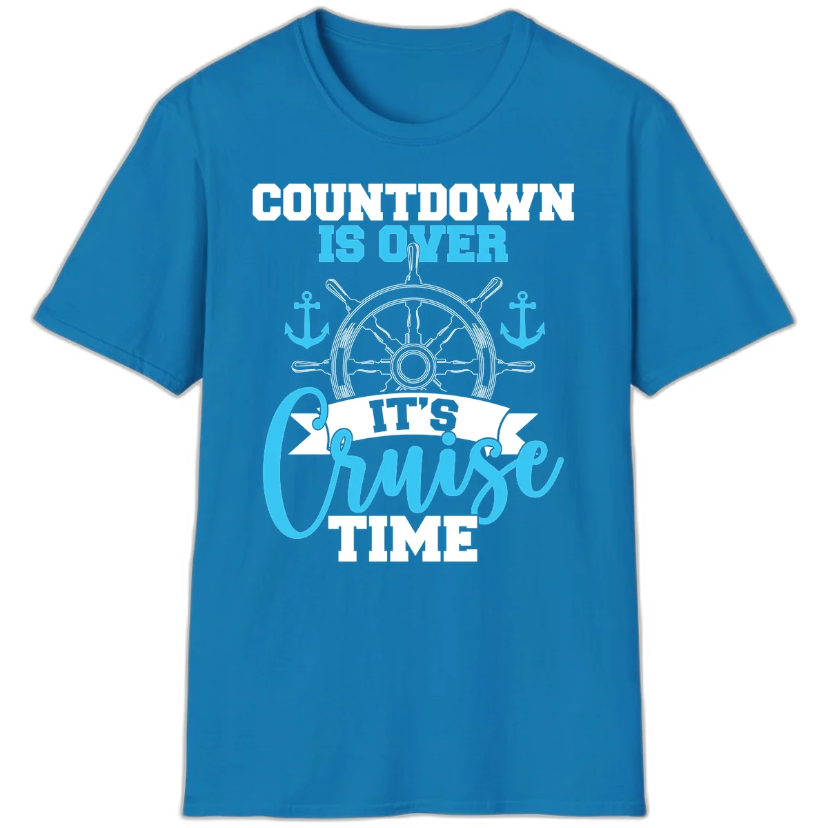 Countdown Is Over Cruise Time T-Shirt in Sapphire