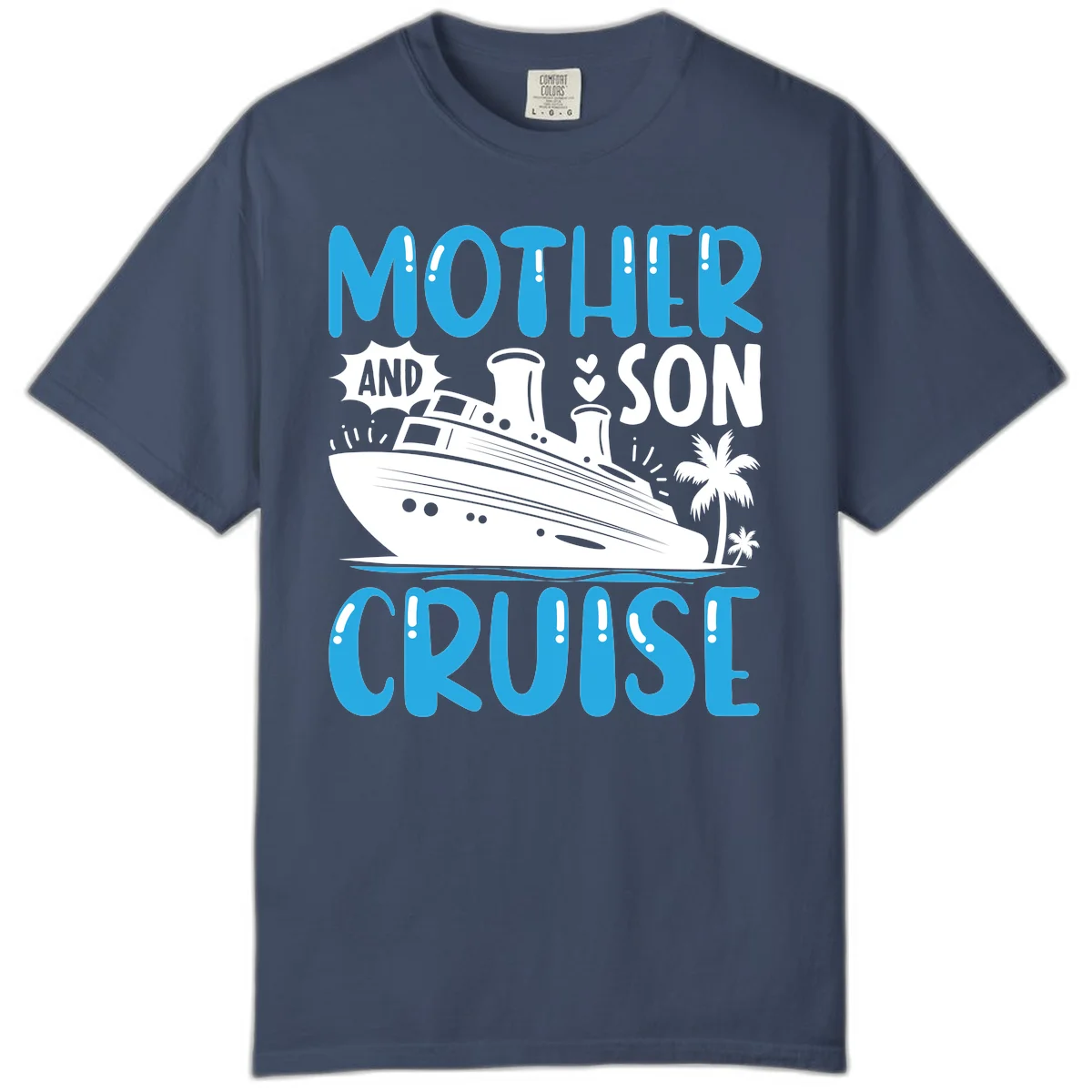 Mother And Son Cruise Comfort Colors T-Shirt in Midnight