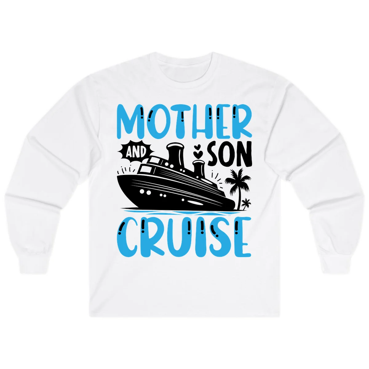 Mother And Son Cruise Long Sleeve T-Shirt in White