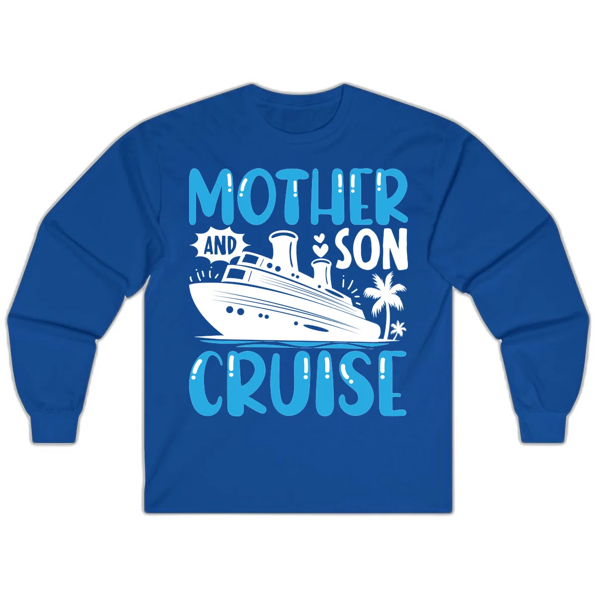 Mother And Son Cruise Long Sleeve T-Shirt in Royal