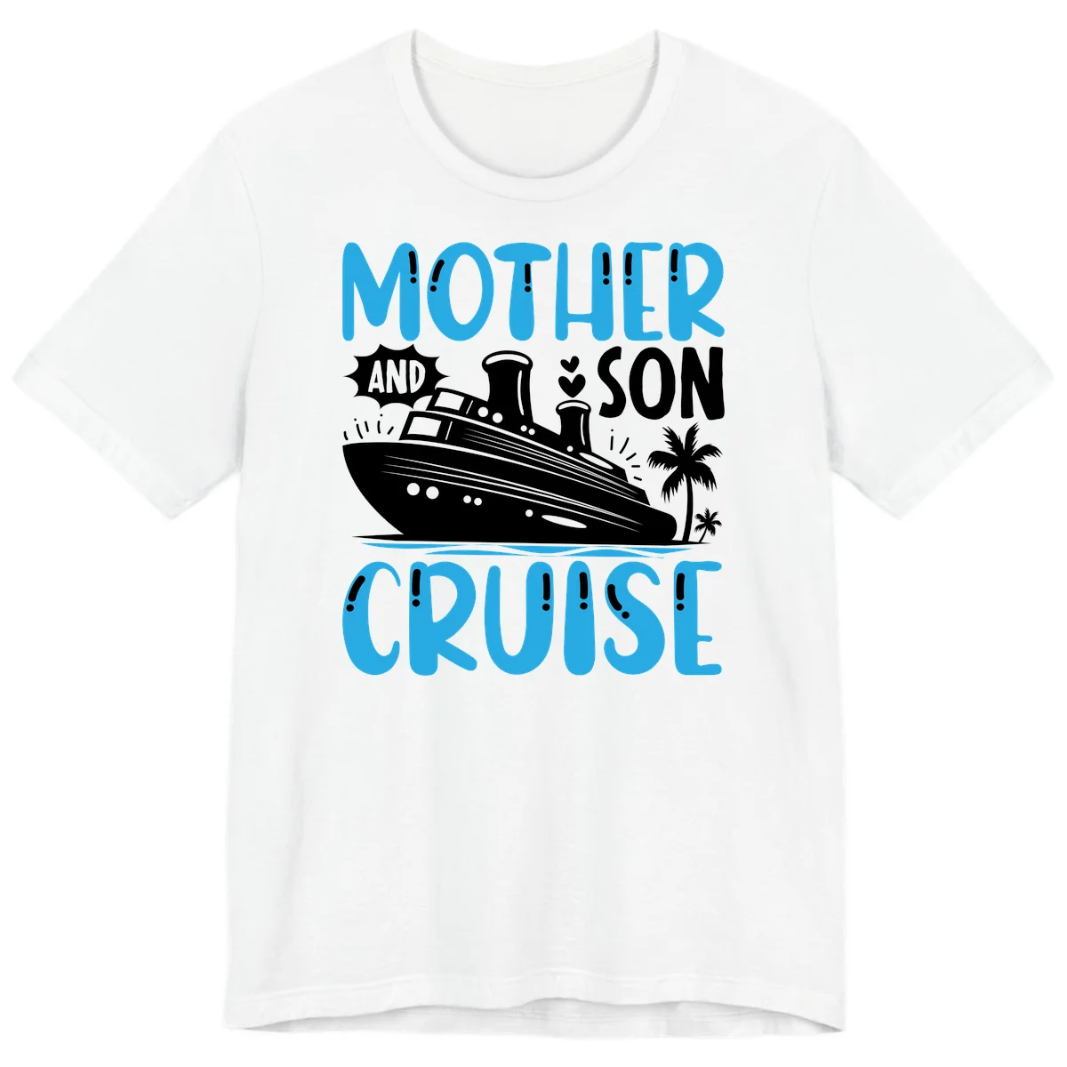 Mother And Son Cruise Matching Family Premium Tee in White