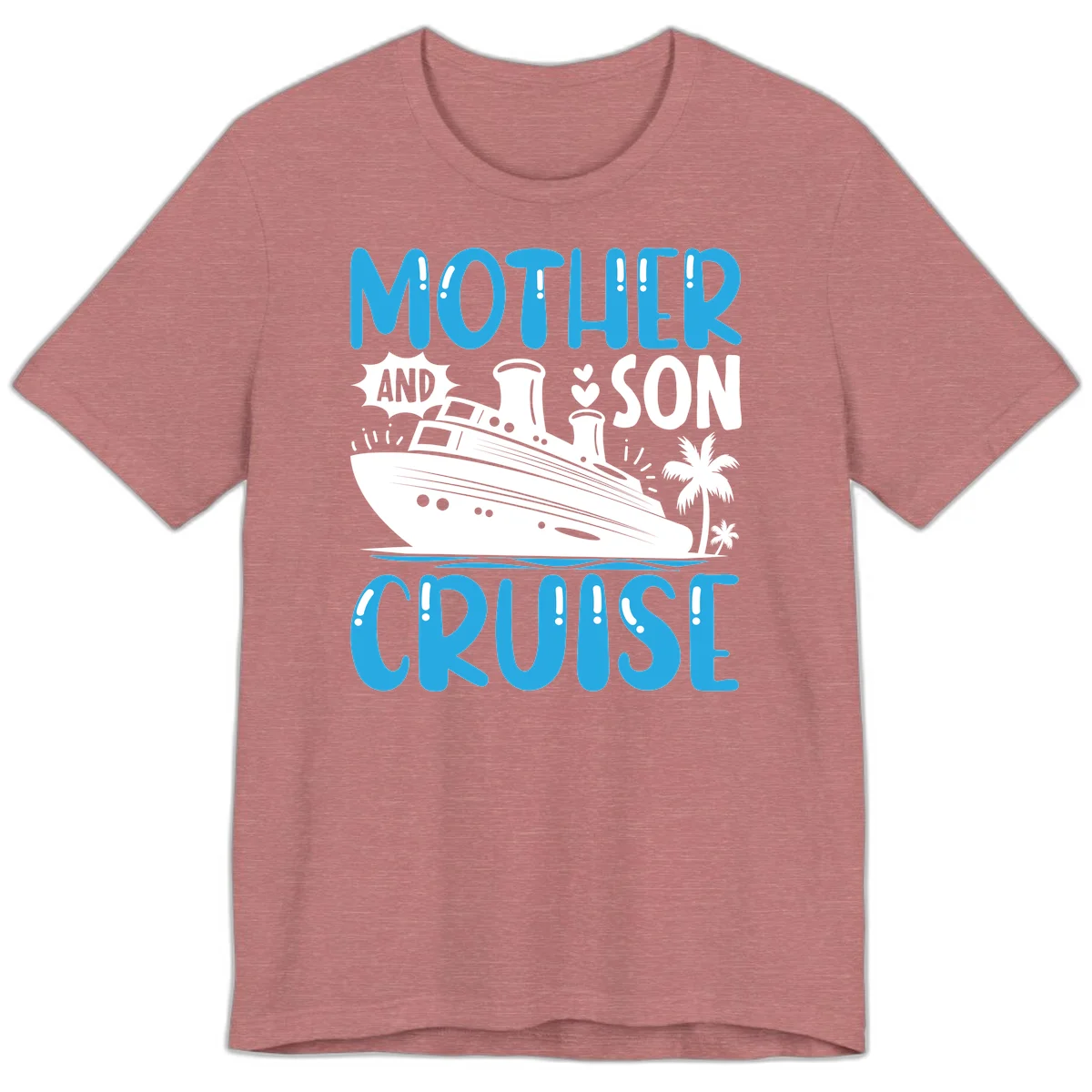 Mother And Son Cruise Matching Family Premium Tee in Heather Mauve