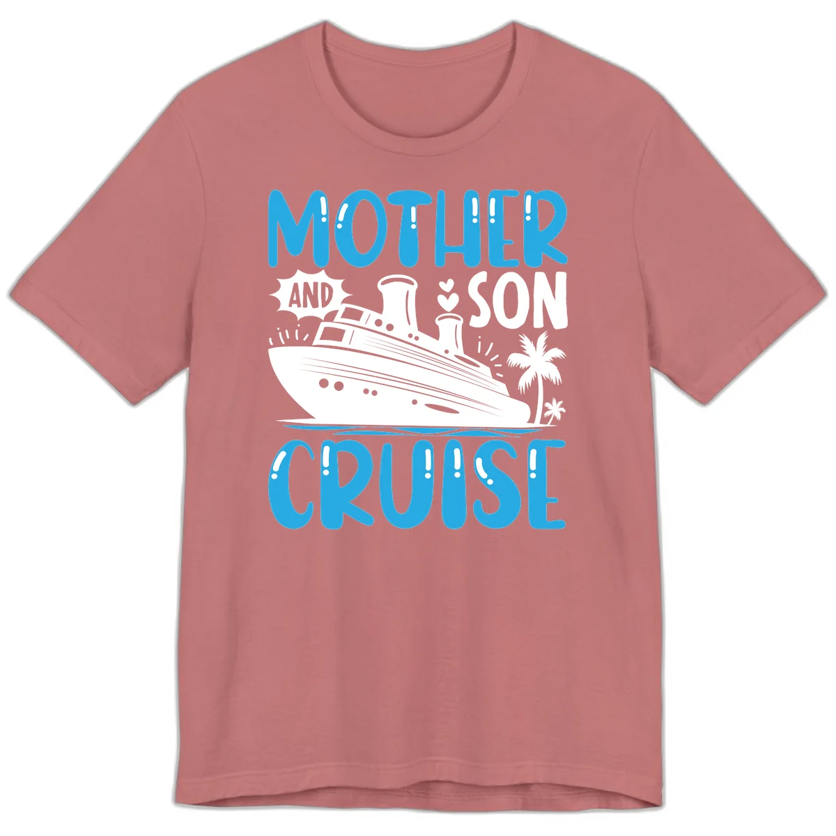 Mother And Son Cruise Matching Family Premium Tee in Mauve