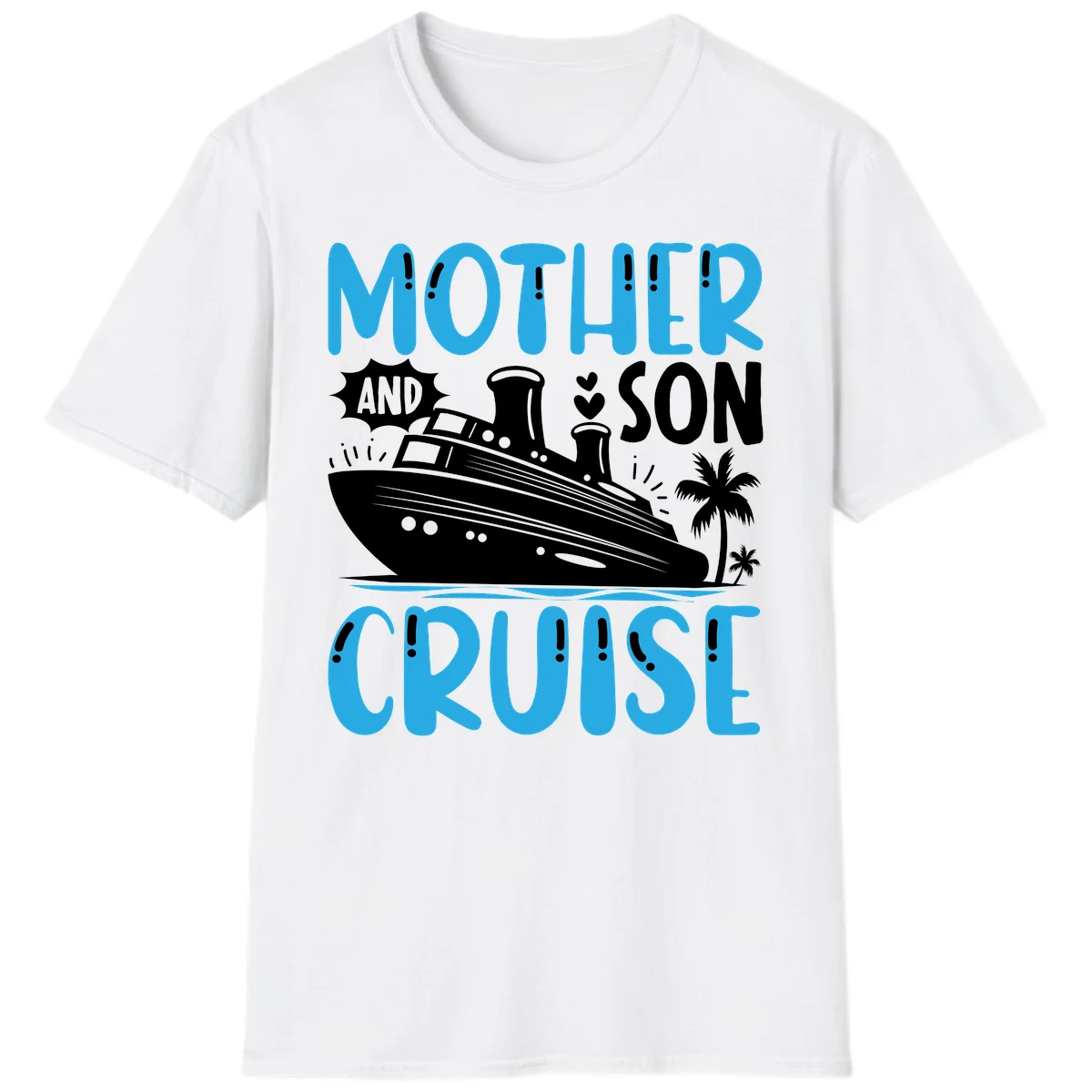 Mother And Son Cruise Vacation Matching Family T-Shirt in White