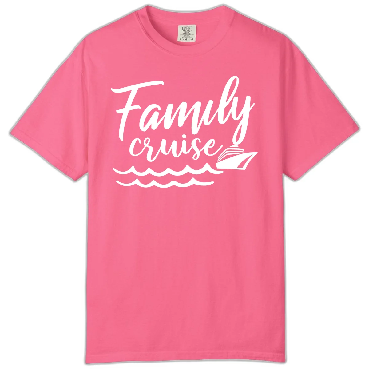 Family Cruise Adventure Comfort Color T-Shirt in Crunchberry