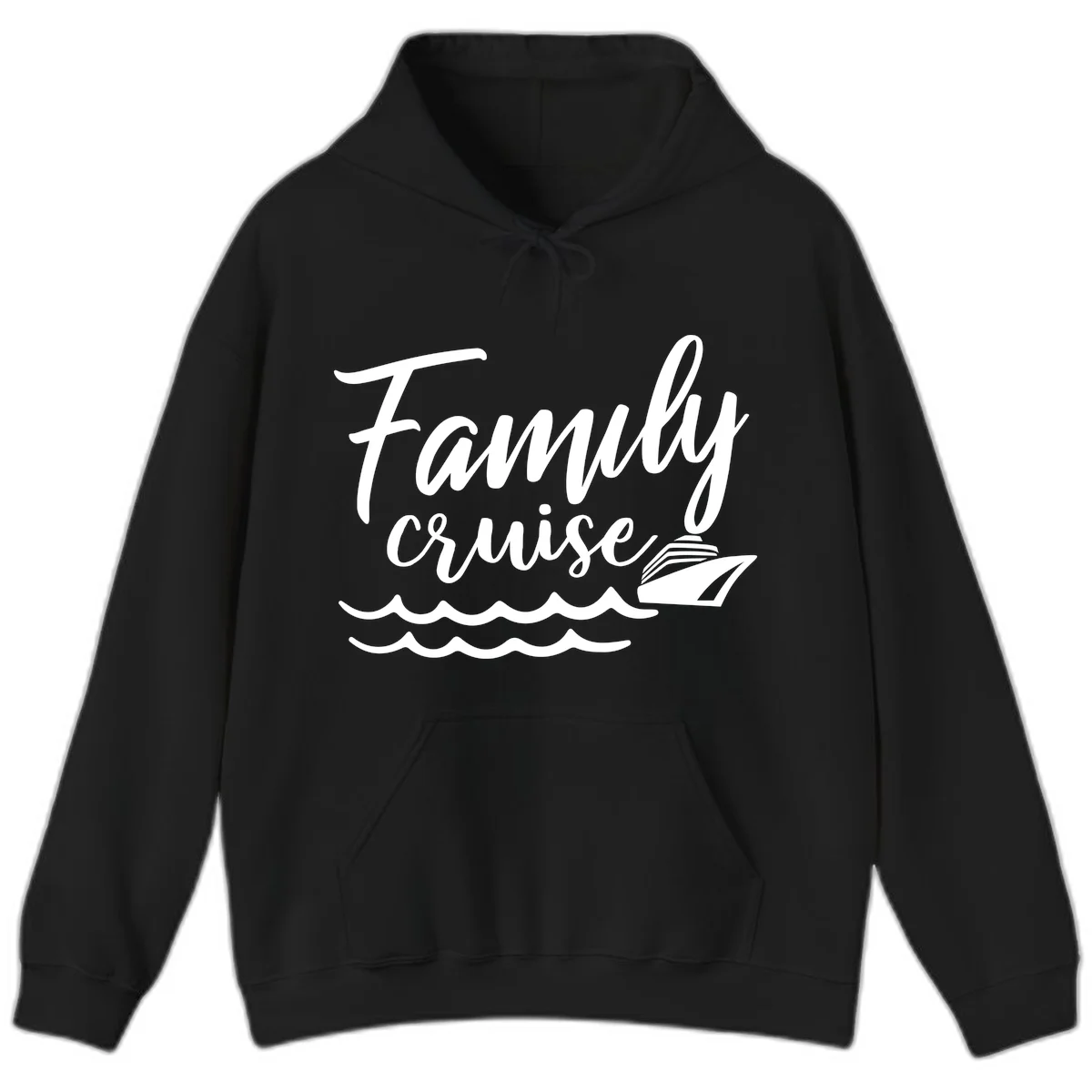 Family Cruise Adventure Hoodie in Black
