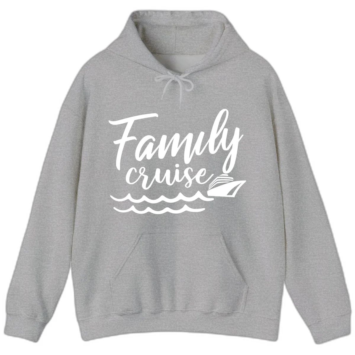 Family Cruise Adventure Hoodie in Sport Grey