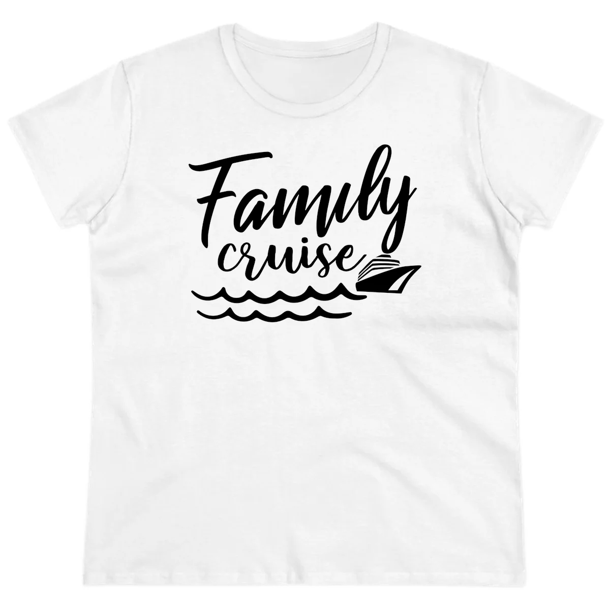 Family Cruise Adventure Ladies Tee in White