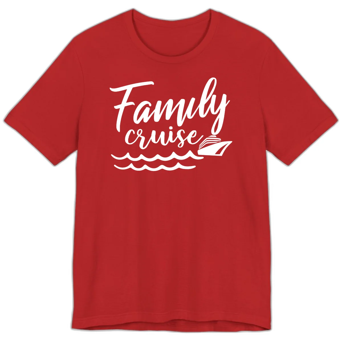Family Cruise Adventure Premium T-Shirt in Red