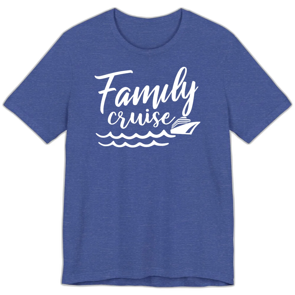 Family Cruise Adventure Premium T-Shirt in Heather True Royal