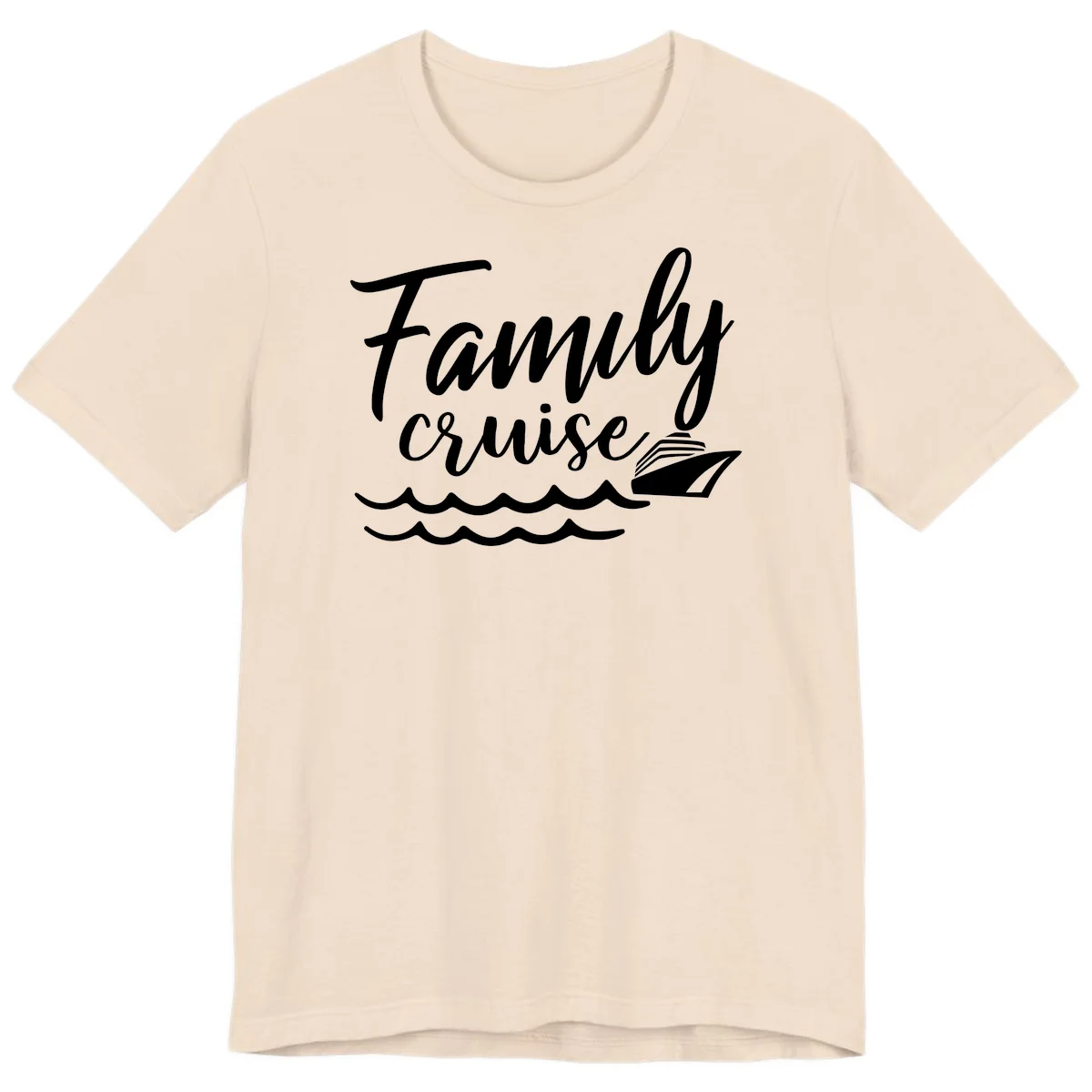 Family Cruise Adventure Premium T-Shirt in Soft Cream