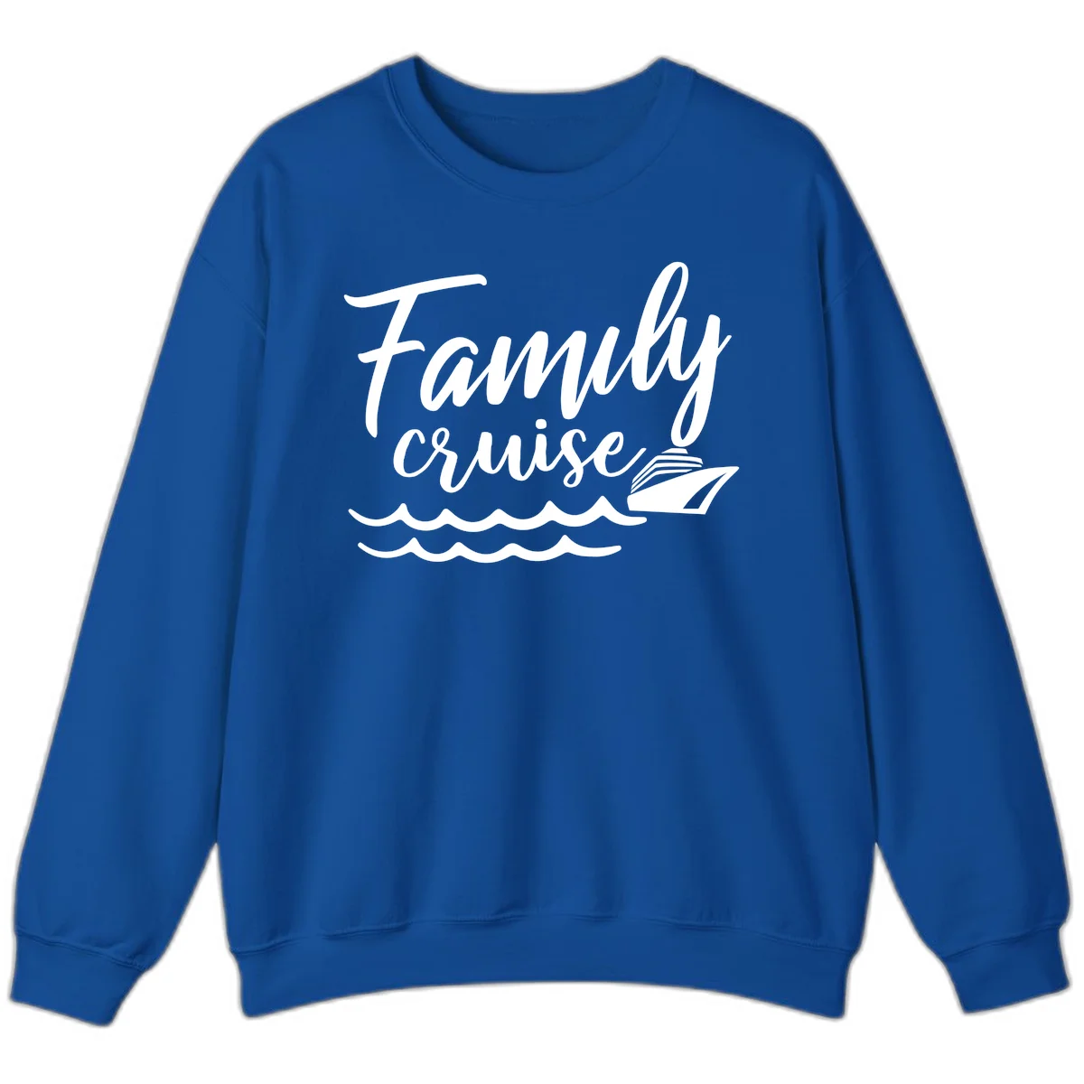 Family Cruise Adventure Sweatshirt in Royal