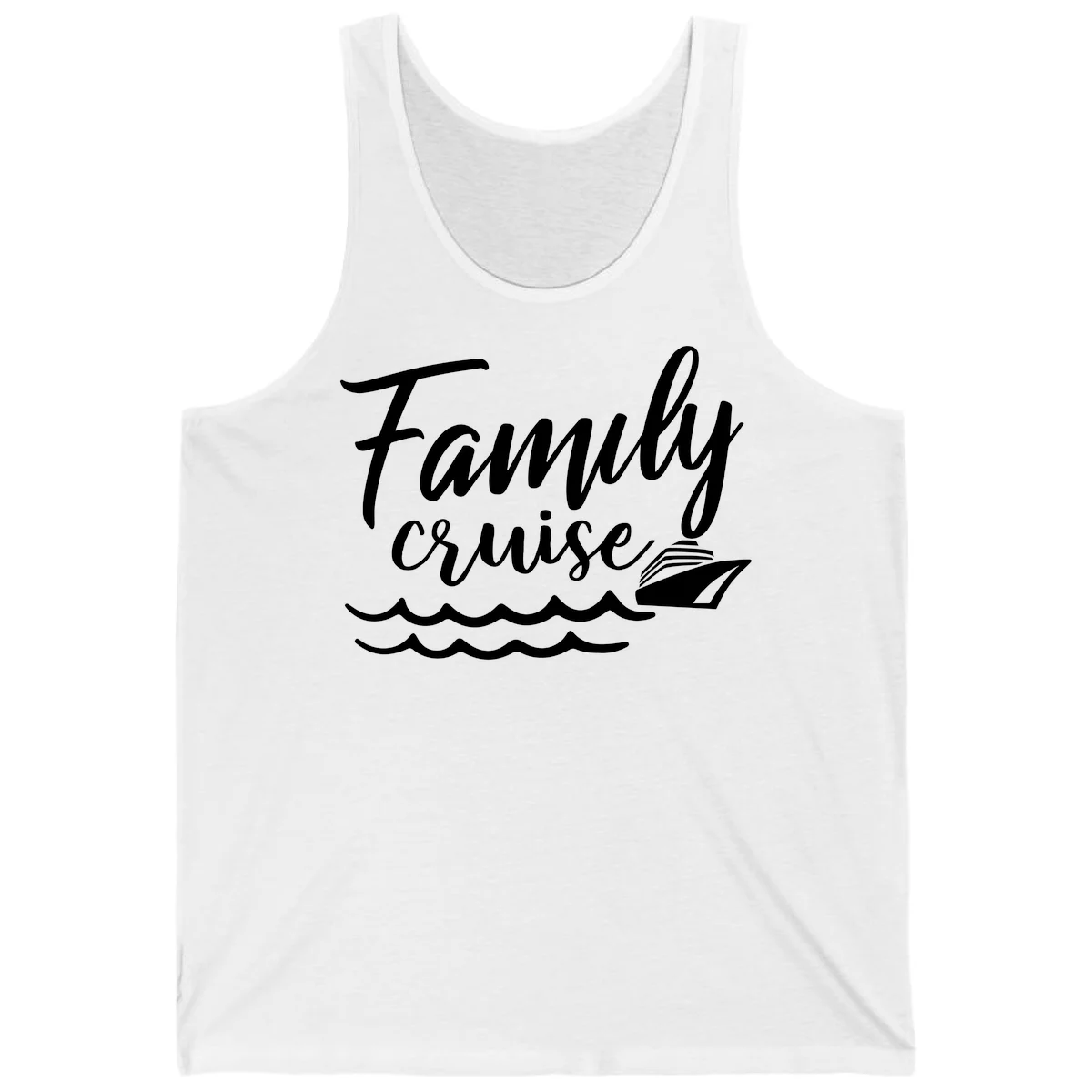 Family Cruise Adventure Tank Top in White