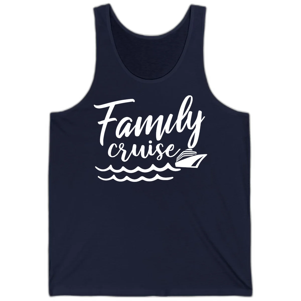 Family Cruise Adventure Tank Top in Navy