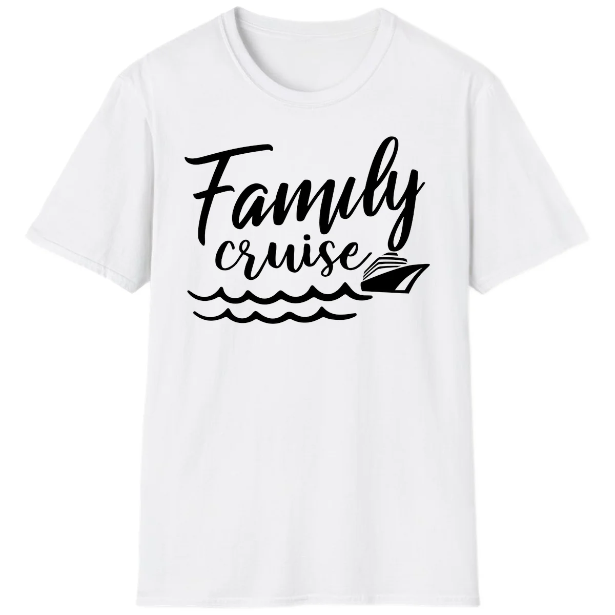 Family Cruise Adventure Vacation T-Shirt in White