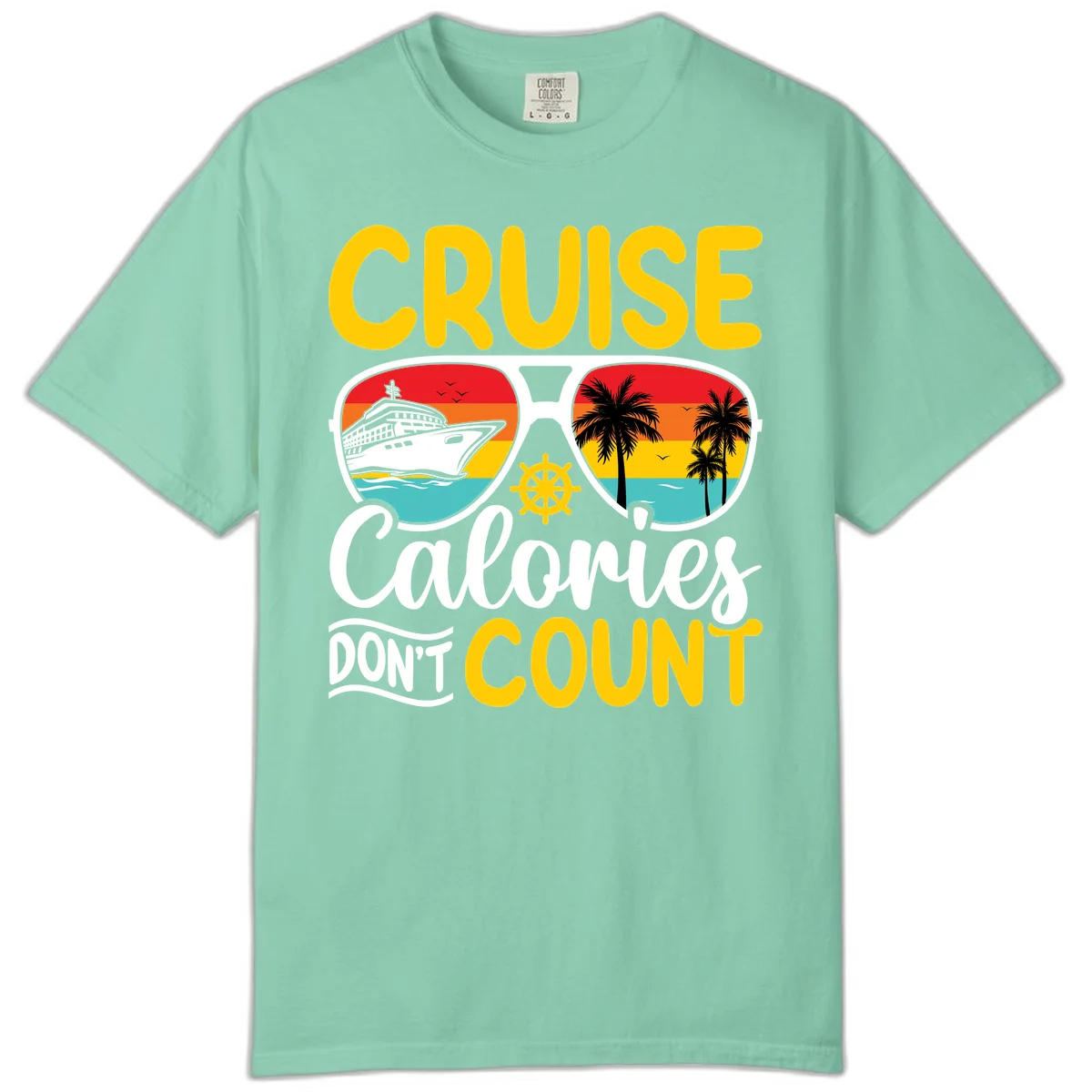 Cruise Calories Don't Count Comfort Color in Island Reef