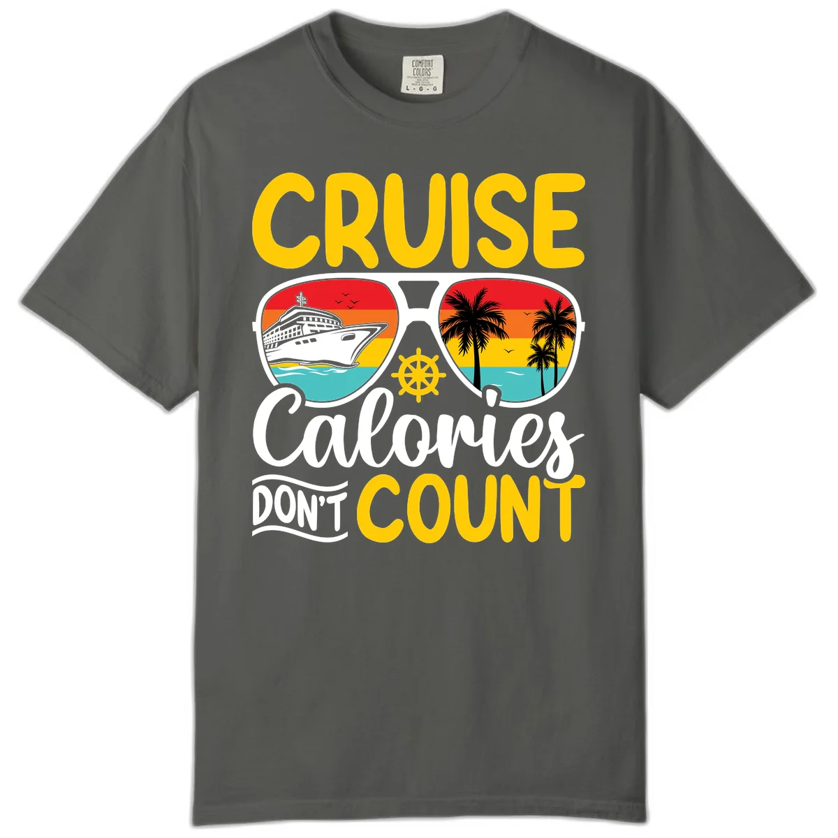 Cruise Calories Don't Count Comfort Color in Pepper