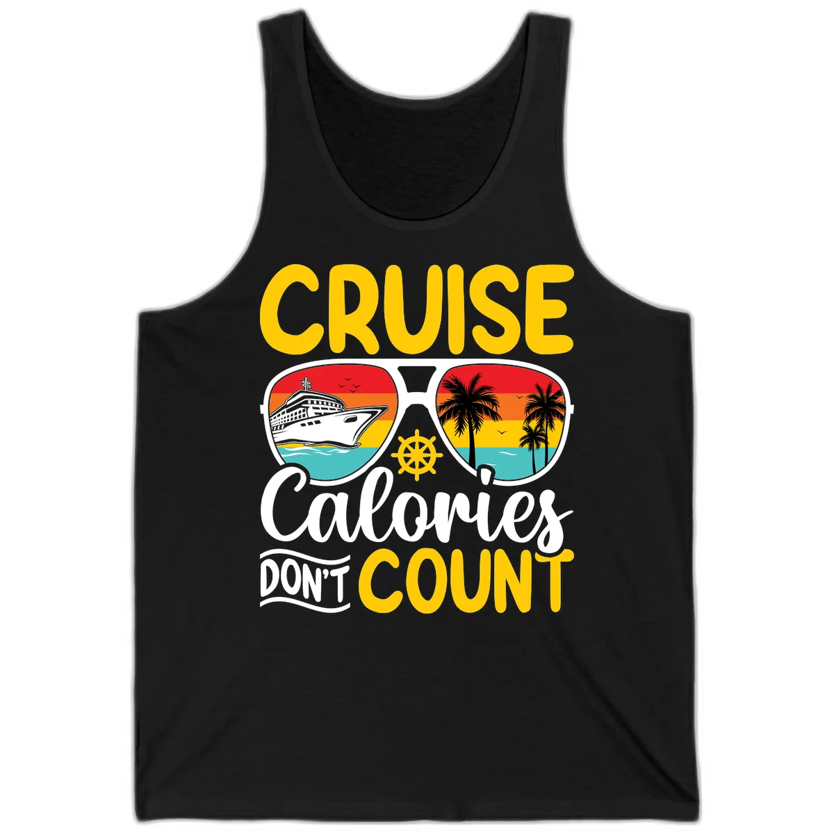Cruise Calories Don't Count Tank in Black