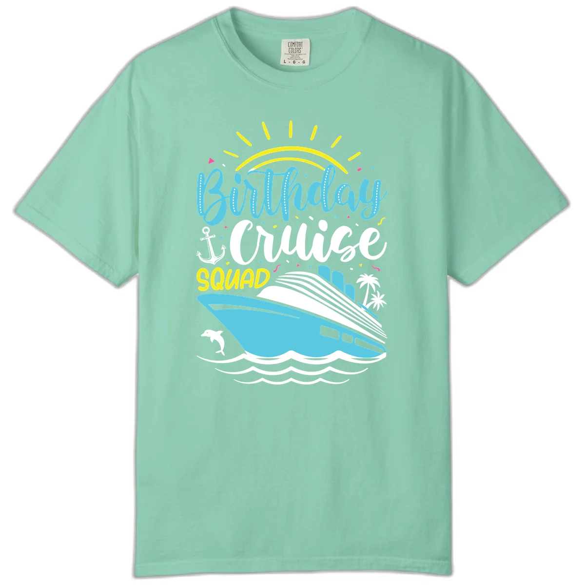 Birthday Cruise Squad Comfort Color in Island Reef