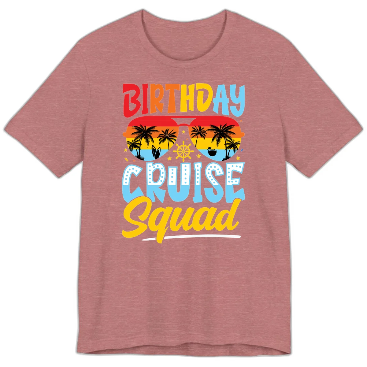 Birthday Cruise Squad Premium T-Shirt in Heather Mauve