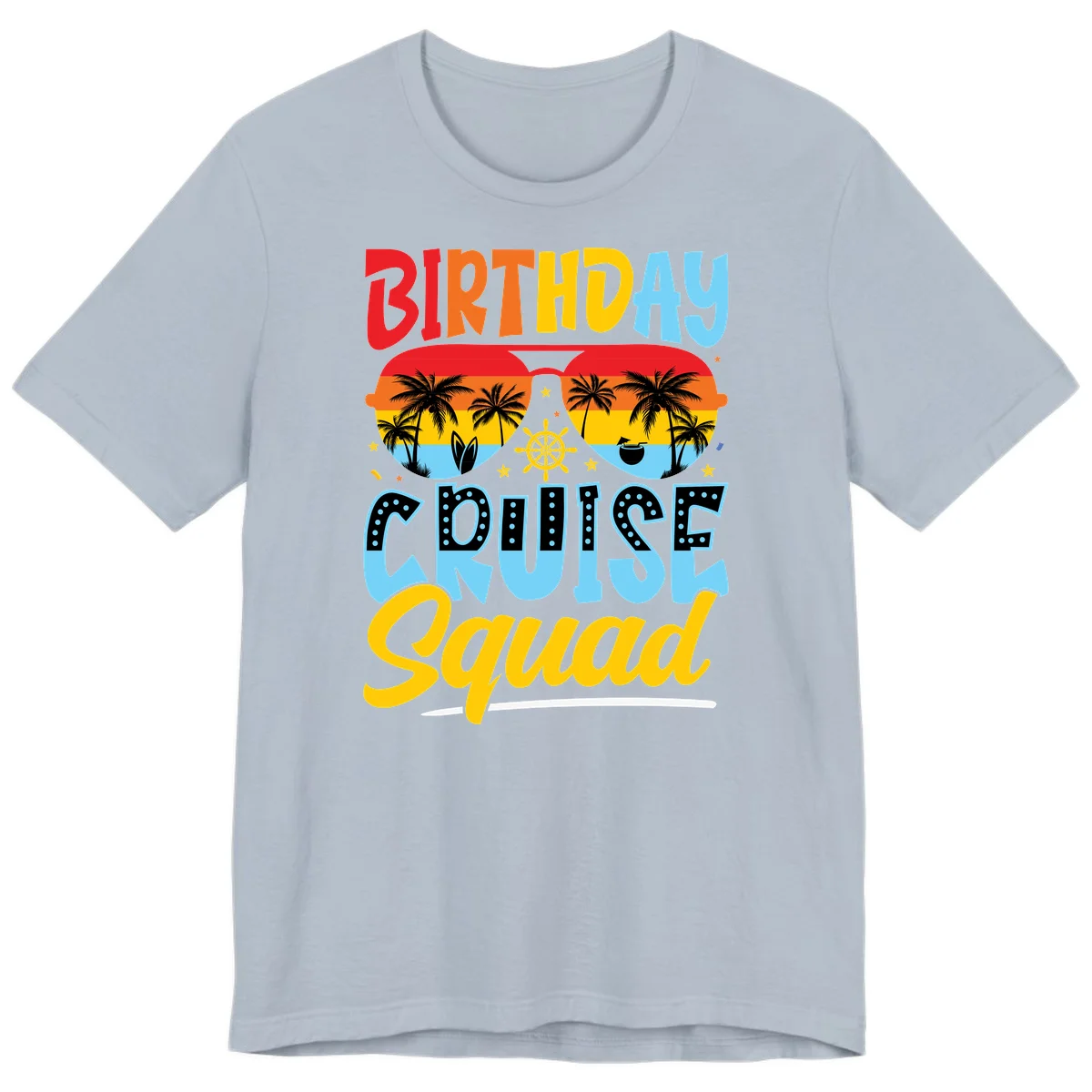 Birthday Cruise Squad Premium T-Shirt in Light Blue