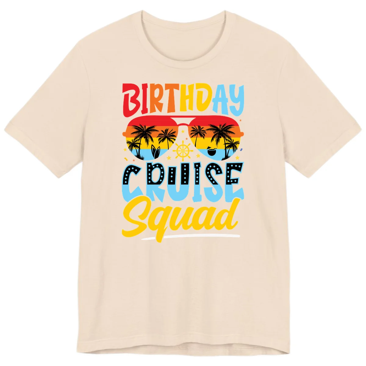 Birthday Cruise Squad Premium T-Shirt in Soft Cream