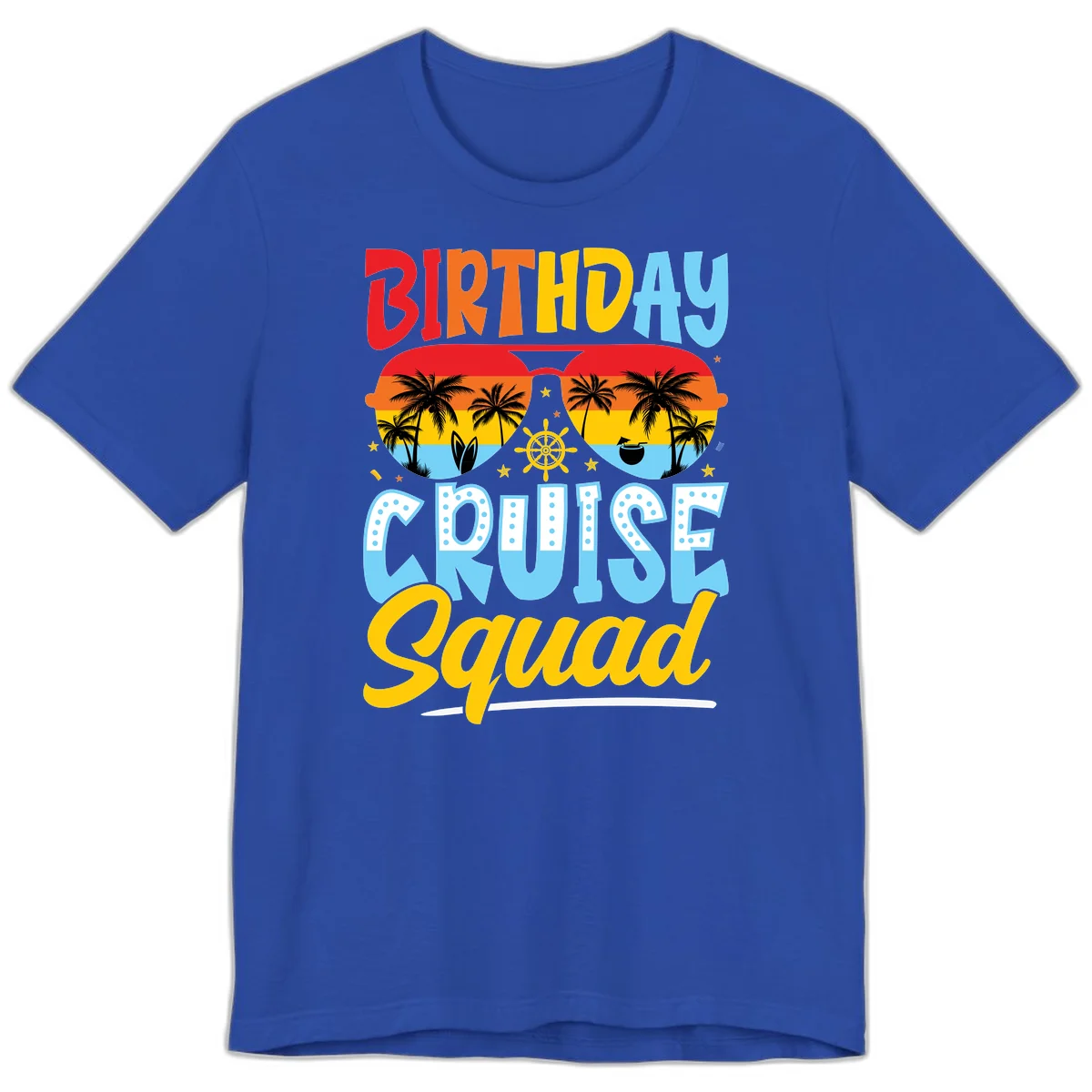 Birthday Cruise Squad Premium T-Shirt in True Royal
