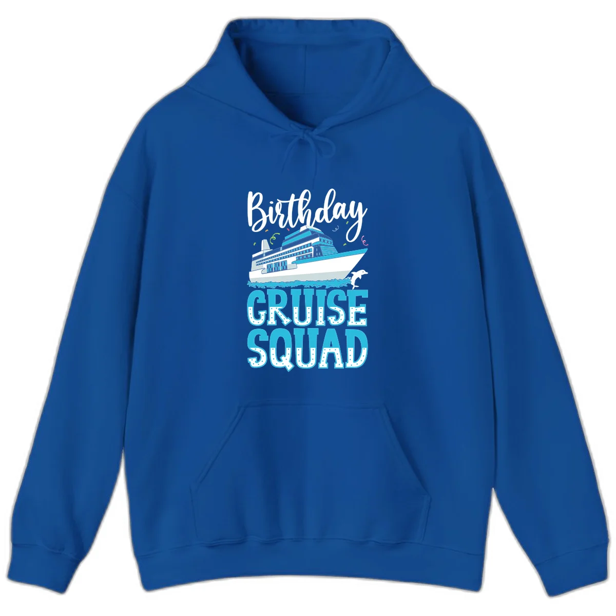 Birthday Cruise Squad Hoodie in Royal