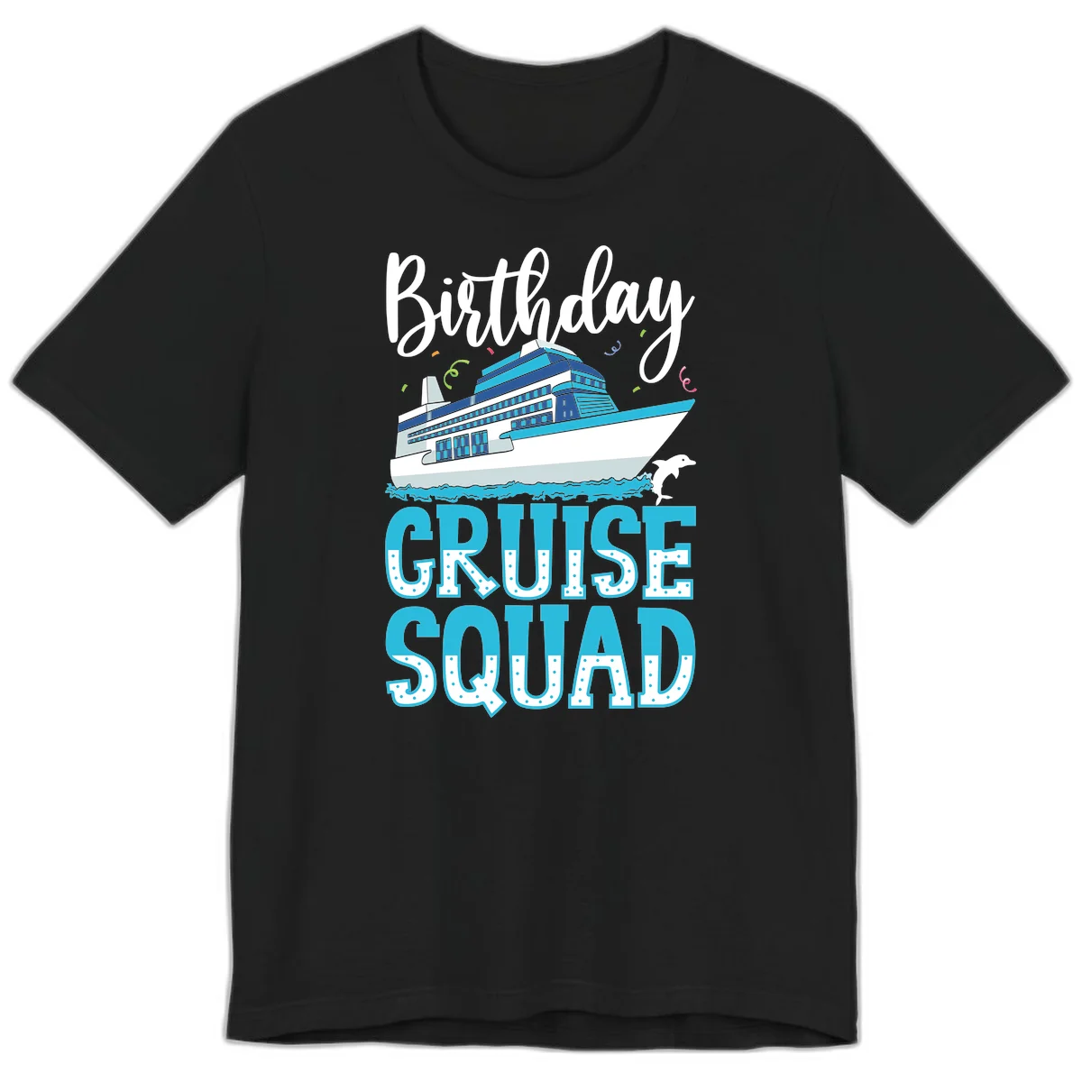 Birthday Cruise Squad Premium T-Shirt in Black