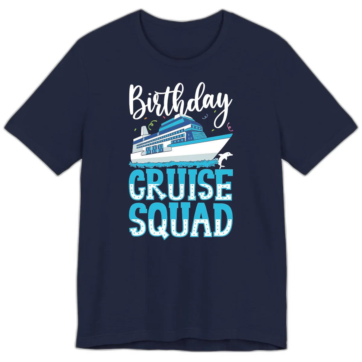 Birthday Cruise Squad Premium T-Shirt in Navy
