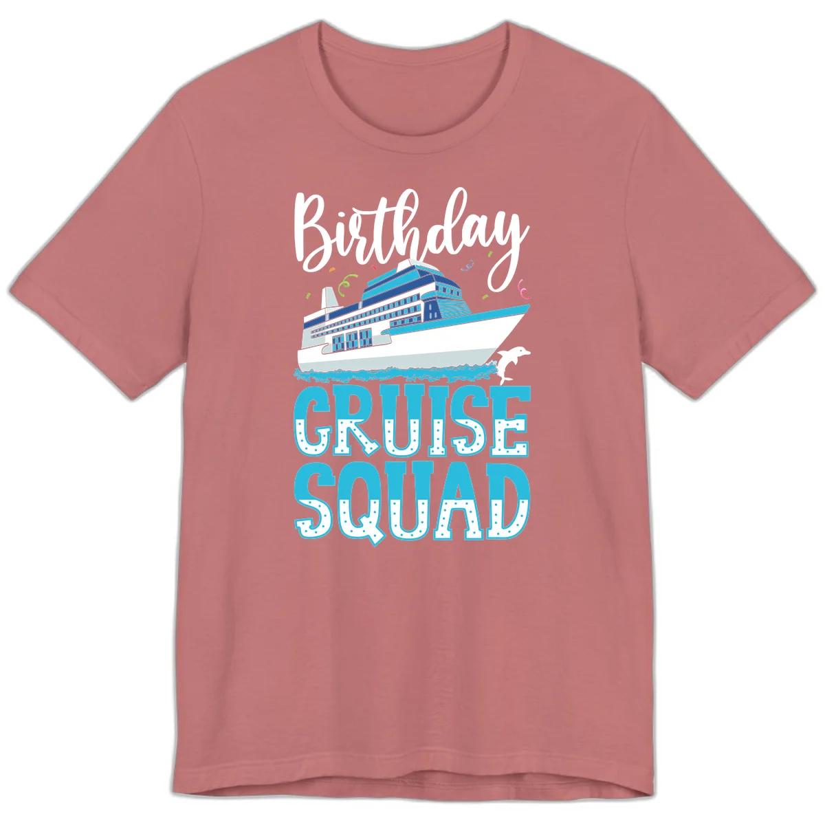 Birthday Cruise Squad Premium T-Shirt in Mauve