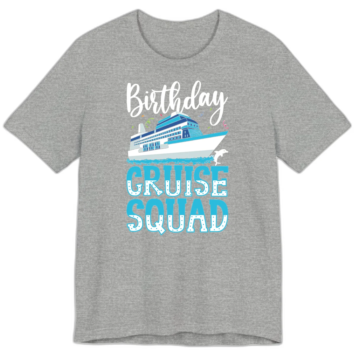 Birthday Cruise Squad Premium T-Shirt in Athletic Heather
